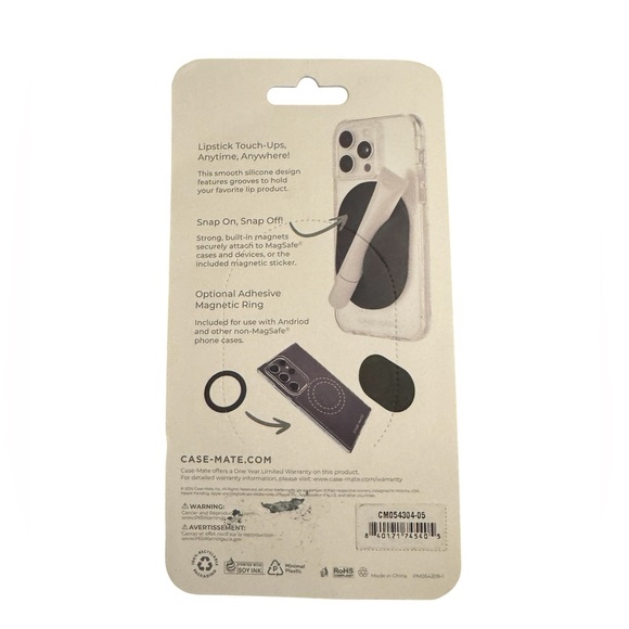 Case-Mate Lavender Phone Grip - Glossy Magnetic Lip Gloss Holder - Picture 6 of 6